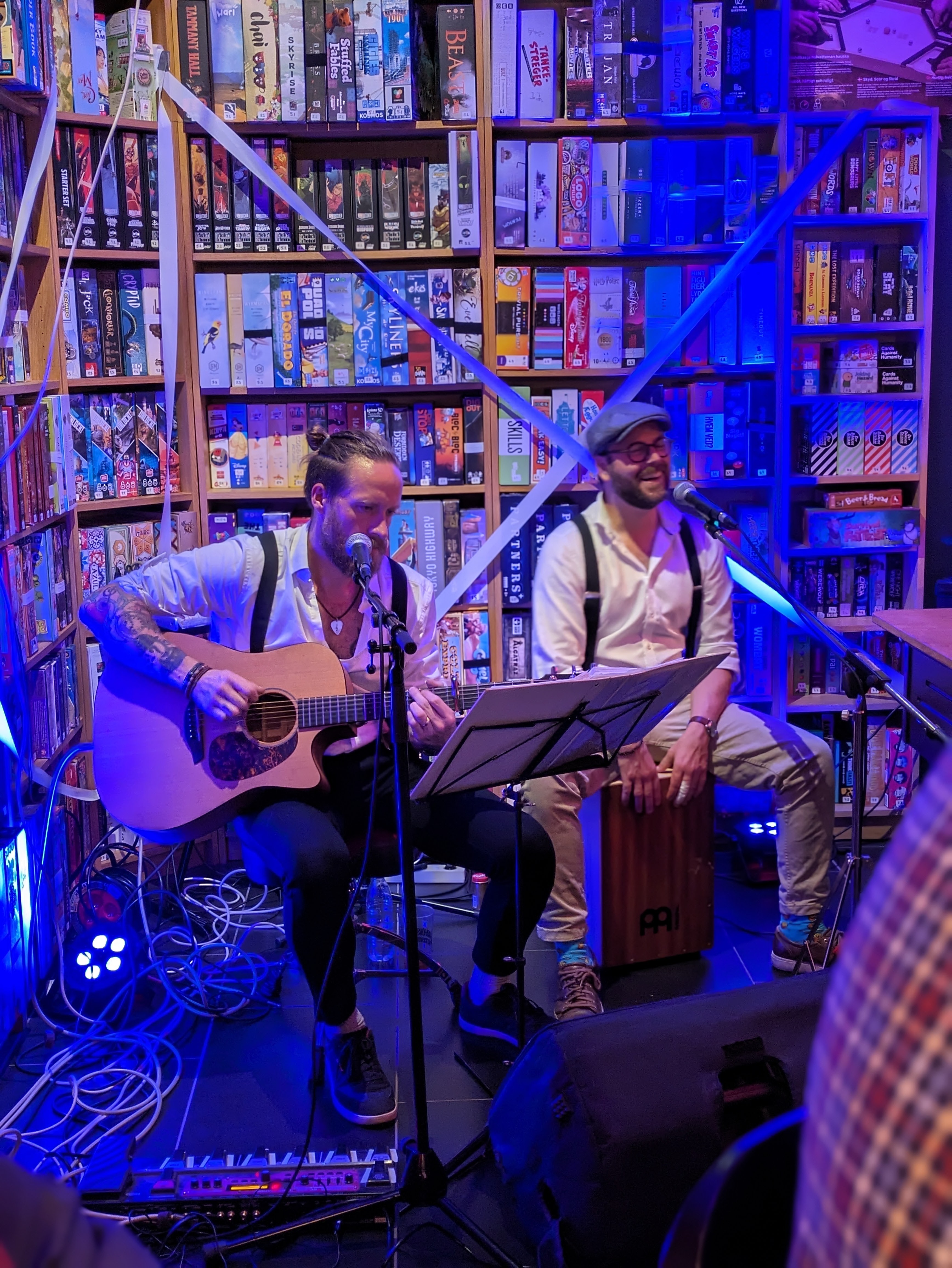Live musik til privat arrangement i Brætspilscaféen