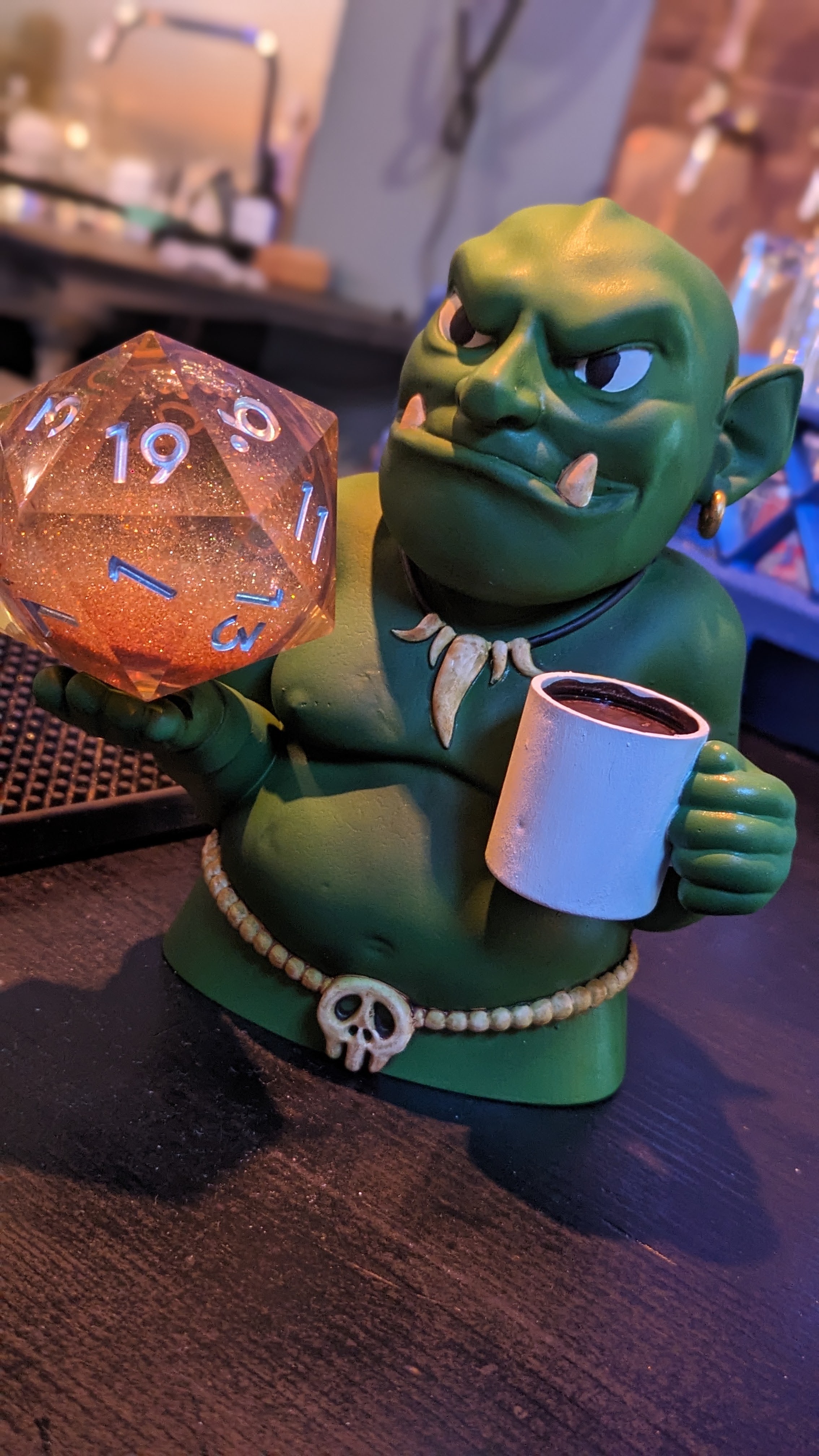 Fantasyfigur hos Brætspilscaféen