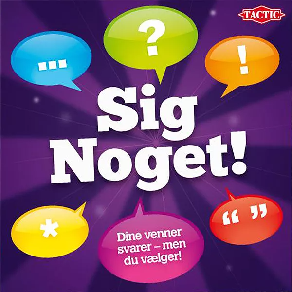 Sig noget